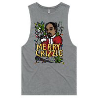 S / Ash / Large Front Design Snoop Crizzle 🔥🎄 - Tank