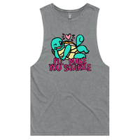 S / Ash / Large Front Design Squirtle Love ❤️💦 – Tank