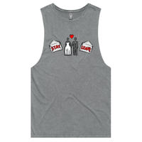 S / Ash / Large Front Design Stay or Leave? 💌💔 – Tank