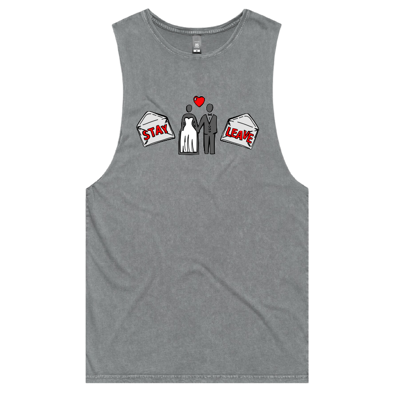 S / Ash / Large Front Design Stay or Leave? 💌💔 – Tank
