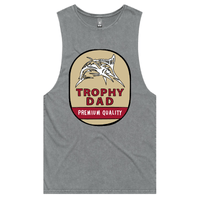 S / Ash / Large Front Design Trophy Dad Northern 🍺🏆 – Tank