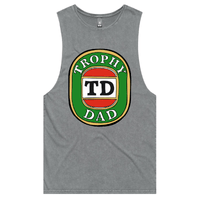 S / Ash / Large Front Design Trophy Dad Victor Bravo 🍺🏆 – Tank