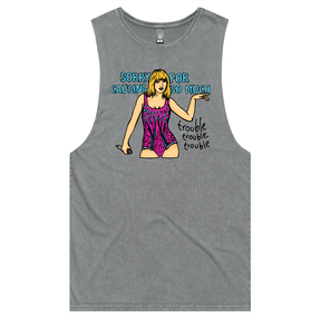 S / Ash / Large Front Design Trouble, Trouble, Trouble – Tank