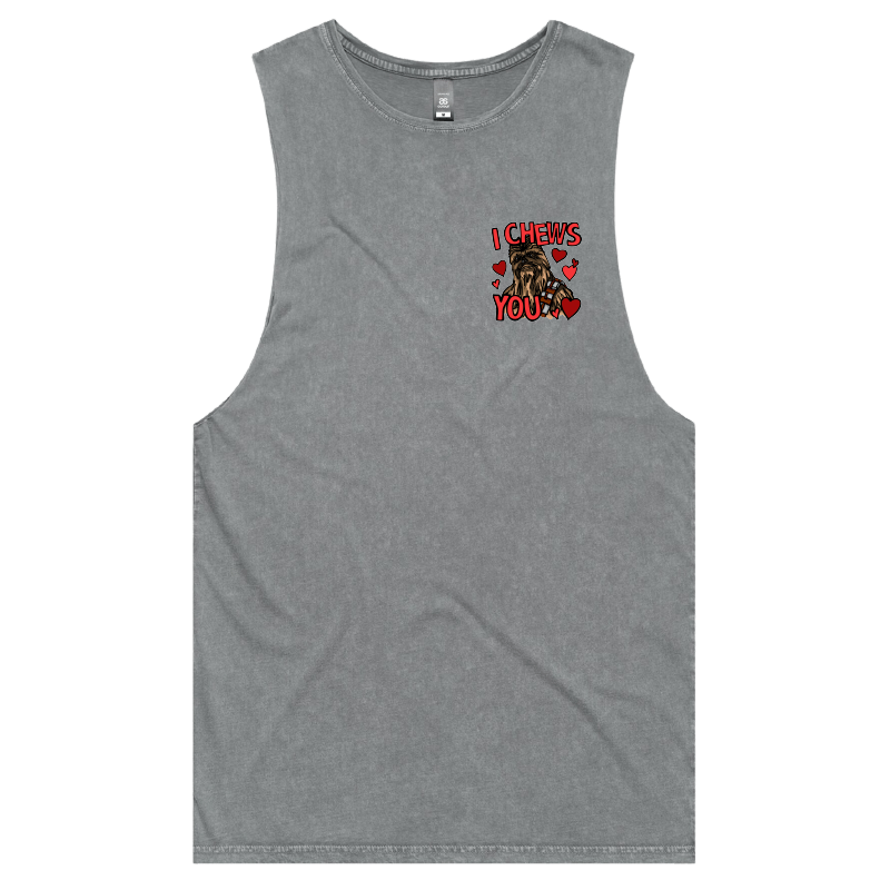S / Ash / Small Front Design Chewie Love 💈🌹 – Tank