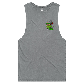 S / Ash / Small Front Design Dashing Through The Snow ❄️🦌 - Tank