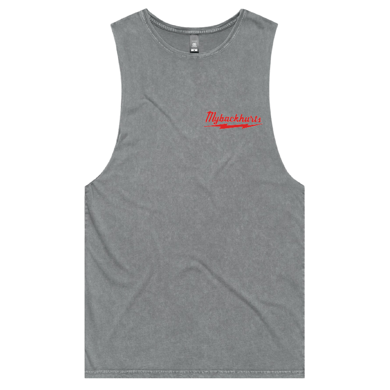 S / Ash / Small Front Design My Back Hurts 🧰 – Tank