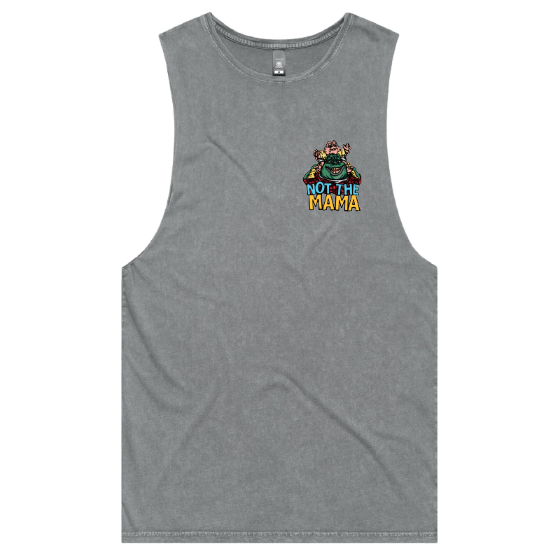 S / Ash / Small Front Design Not The Mama 🦕🍳 - Tank
