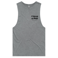 S / Ash / Small Front Design Pretty Huge.....🎓 - Tank