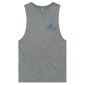 S / Ash / Small Front Design Rather Be Fishing 🐟🍆 - Tank