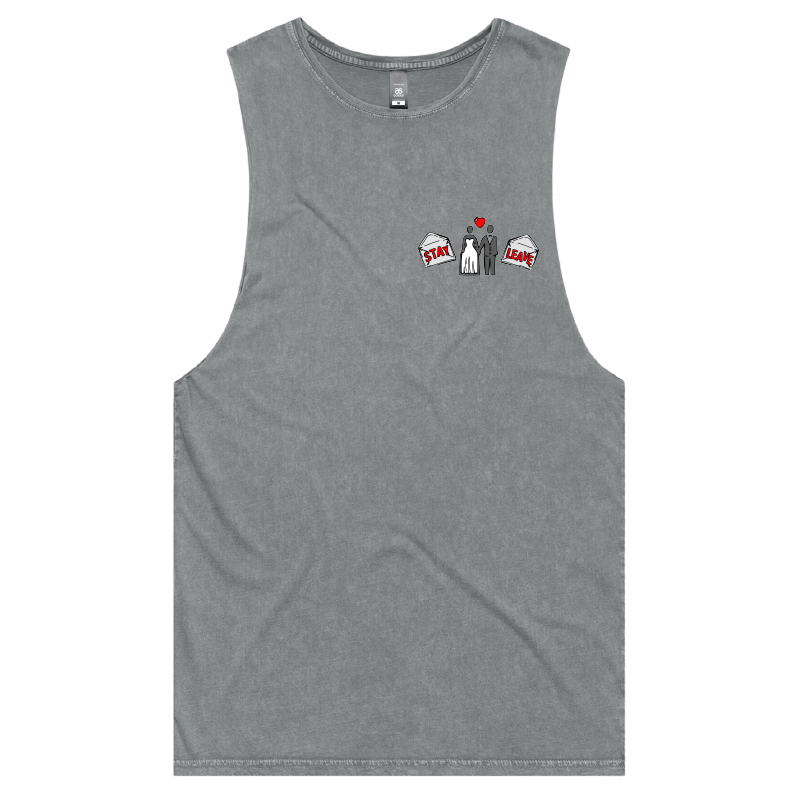 S / Ash / Small Front Design Stay or Leave? 💌💔 – Tank