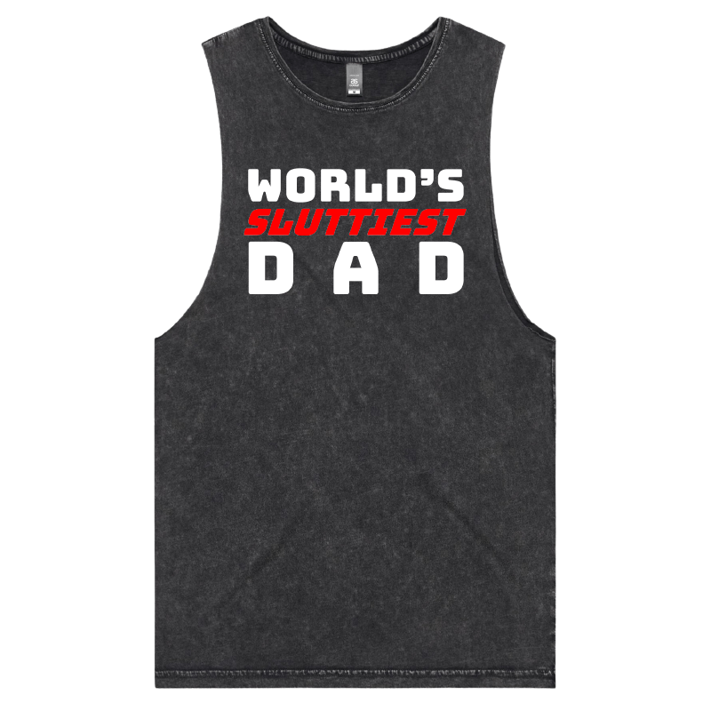 S / Black / Large Front Design Baddie Daddy 👴💋 – Tank