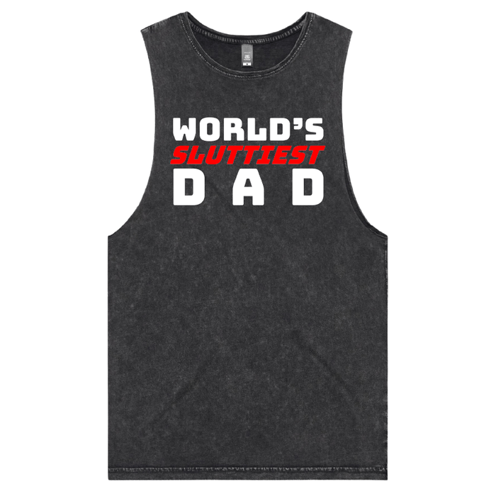 S / Black / Large Front Design Baddie Daddy 👴💋 – Tank