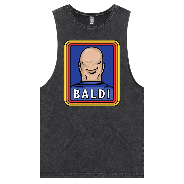 S / Black / Large Front Design Baldi 👨🏻‍🦲✂️ – Tank