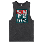 S / Black / Large Front Design Best Dad Guarantee 🔨 - Tank