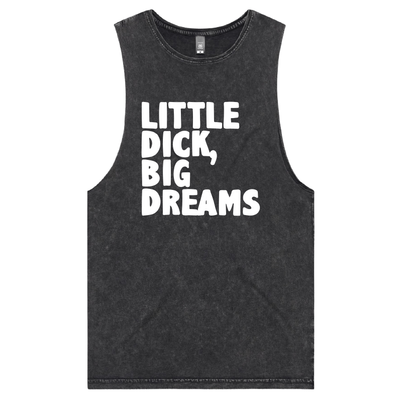 S / Black / Large Front Design Big Dreamer 🍆💭 – Tank