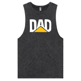 S / Black / Large Front Design CAT Dad 🚧🏗 - Tank