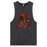 S / Black / Large Front Design Chewie Love 💈🌹 – Tank