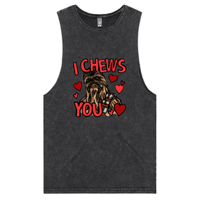 S / Black / Large Front Design Chewie Love 💈🌹 – Tank