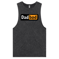 S / Black / Large Front Design DadBod Logo 💻🧻 – Tank