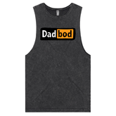 S / Black / Large Front Design DadBod Logo 💻🧻 – Tank