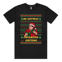 S / Black / Large Front Design Danny DeGift-o 🎁🧑‍🎄 - Men's T Shirt