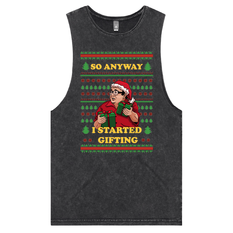 S / Black / Large Front Design Danny DeGift-o 🎁🧑‍🎄 - Tank