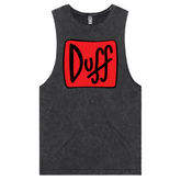 S / Black / Large Front Design Duff 👨‍🦲🍻 - Tank