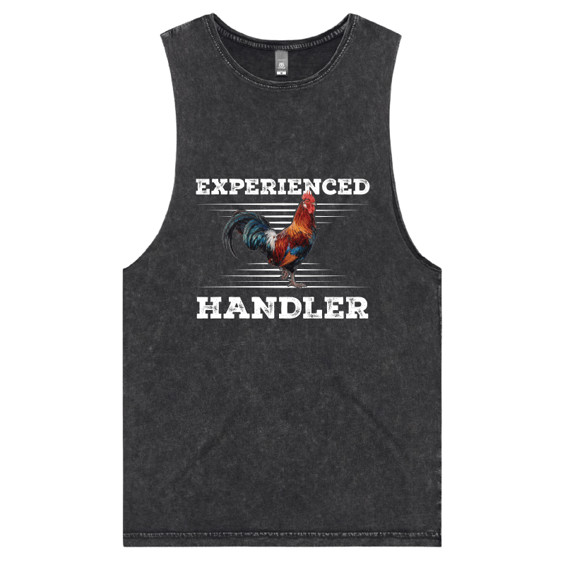 S / Black / Large Front Design Experienced 🐔 Handler - Tank