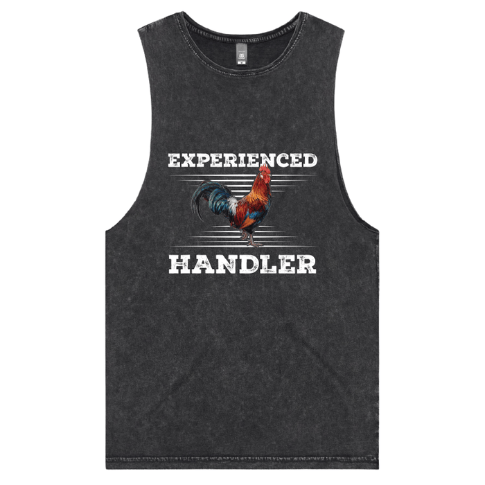 S / Black / Large Front Design Experienced 🐔 Handler - Tank