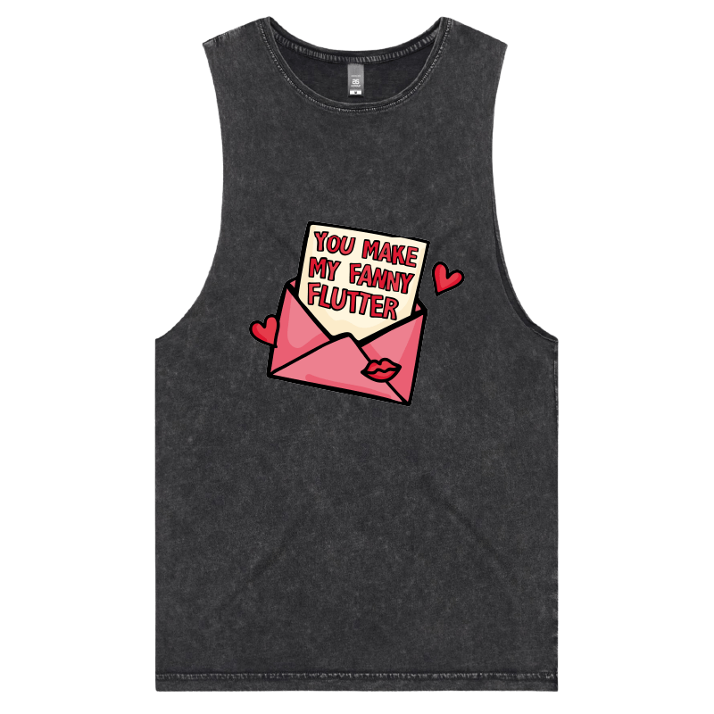 S / Black / Large Front Design Fanny Flutter 🦋 – Tank