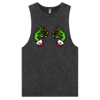 S / Black / Large Front Design Grinch Nips 🟢🟢 - Tank