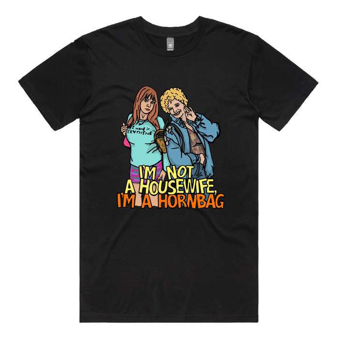 S / Black / Large Front Design Hornbag 😈 - Men's T Shirt