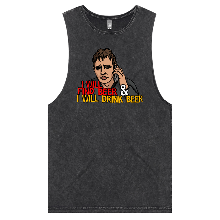 S / Black / Large Front Design I will find beer 🔭🍻 - Tank