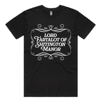 S / Black / Large Front Design Lord Fartalot 👑💨 – Men's T Shirt
