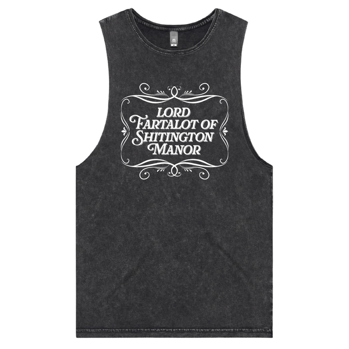 S / Black / Large Front Design Lord Fartalot 👑💨 – Tank