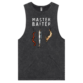 S / Black / Large Front Design Master Baiter 🎣 - Tank