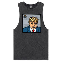 S / Black / Large Front Design MugShot 🍊📸 – Tank