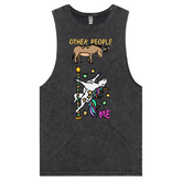 S / Black / Large Front Design Not Like The Others  🐴🦄 – Tank