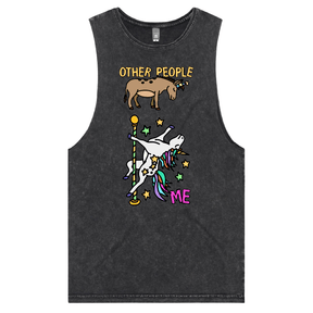 S / Black / Large Front Design Not Like The Others  🐴🦄 – Tank