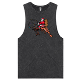 S / Black / Large Front Design Prawndolph 🦐🦌 - Tank