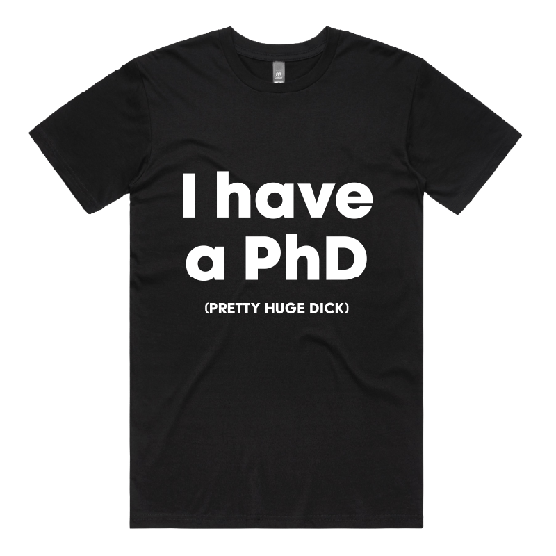 S / Black / Large Front Design Pretty Huge.....🎓 - Men's T Shirt