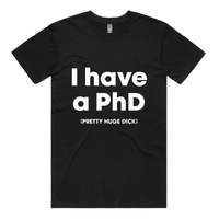 S / Black / Large Front Design Pretty Huge.....🎓 - Men's T Shirt