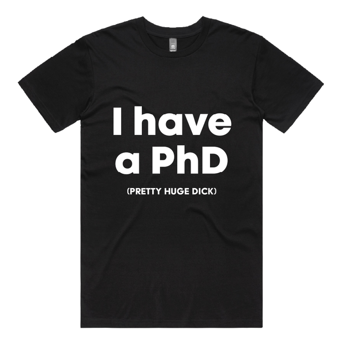 S / Black / Large Front Design Pretty Huge.....🎓 - Men's T Shirt