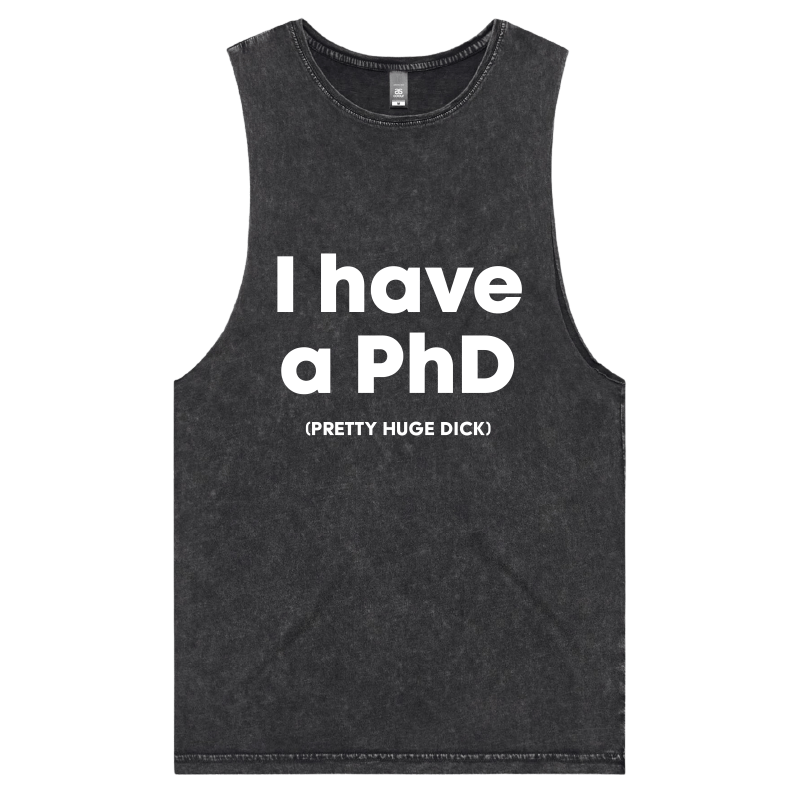 S / Black / Large Front Design Pretty Huge.....🎓 - Tank