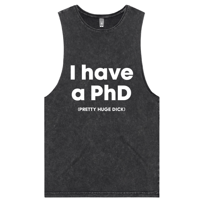 S / Black / Large Front Design Pretty Huge.....🎓 - Tank
