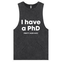 S / Black / Large Front Design Pretty Huge.....🎓 - Tank