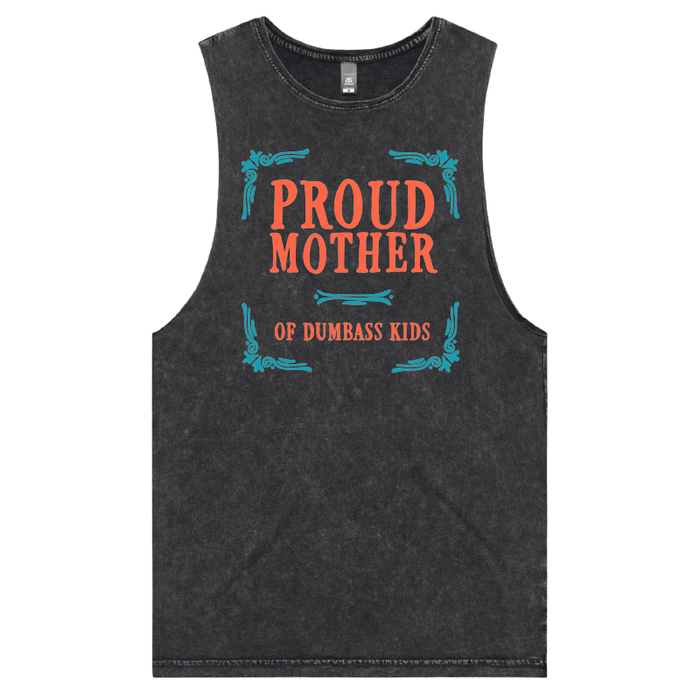 S / Black / Large Front Design Proud Mother 🥴💩 – Tank