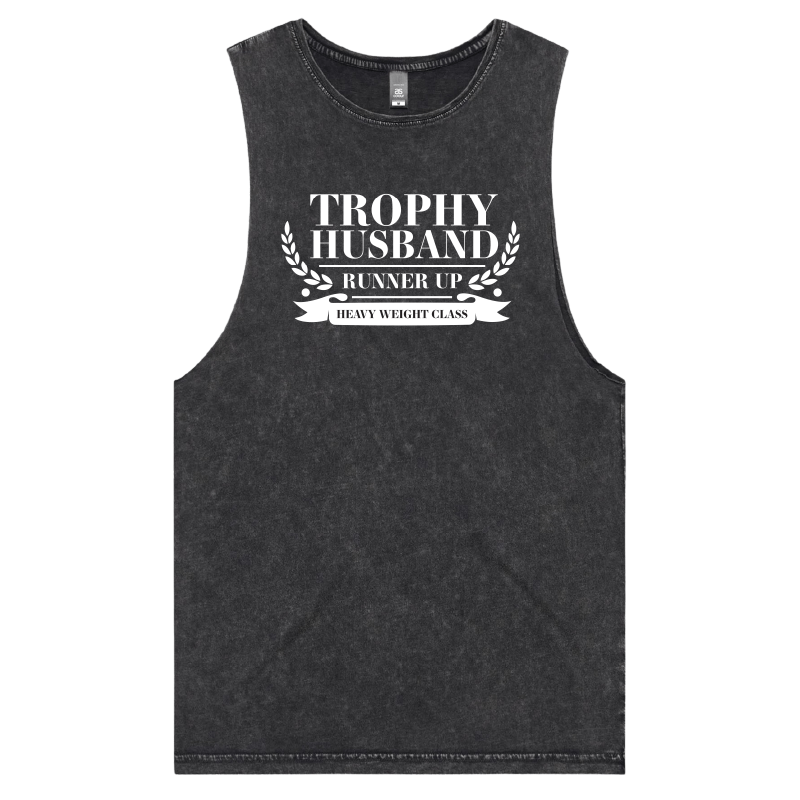 S / Black / Large Front Design Runner Up Husband 👨🥈 – Tank