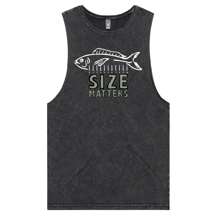 S / Black / Large Front Design Size Matters 🐟📏 – Tank