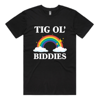 S / Black / Large Front Design Tig Ol’ Biddies 🍒🤤 - Men's T Shirt